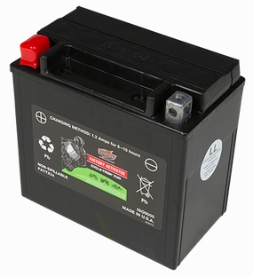 12v 12ah Factory Activated Cycle-tron Plus Agm Powersports Battery (faytx14)