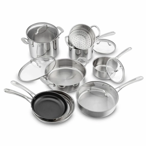 13pc Classic Stainless Steel Cookware Set (See Description)