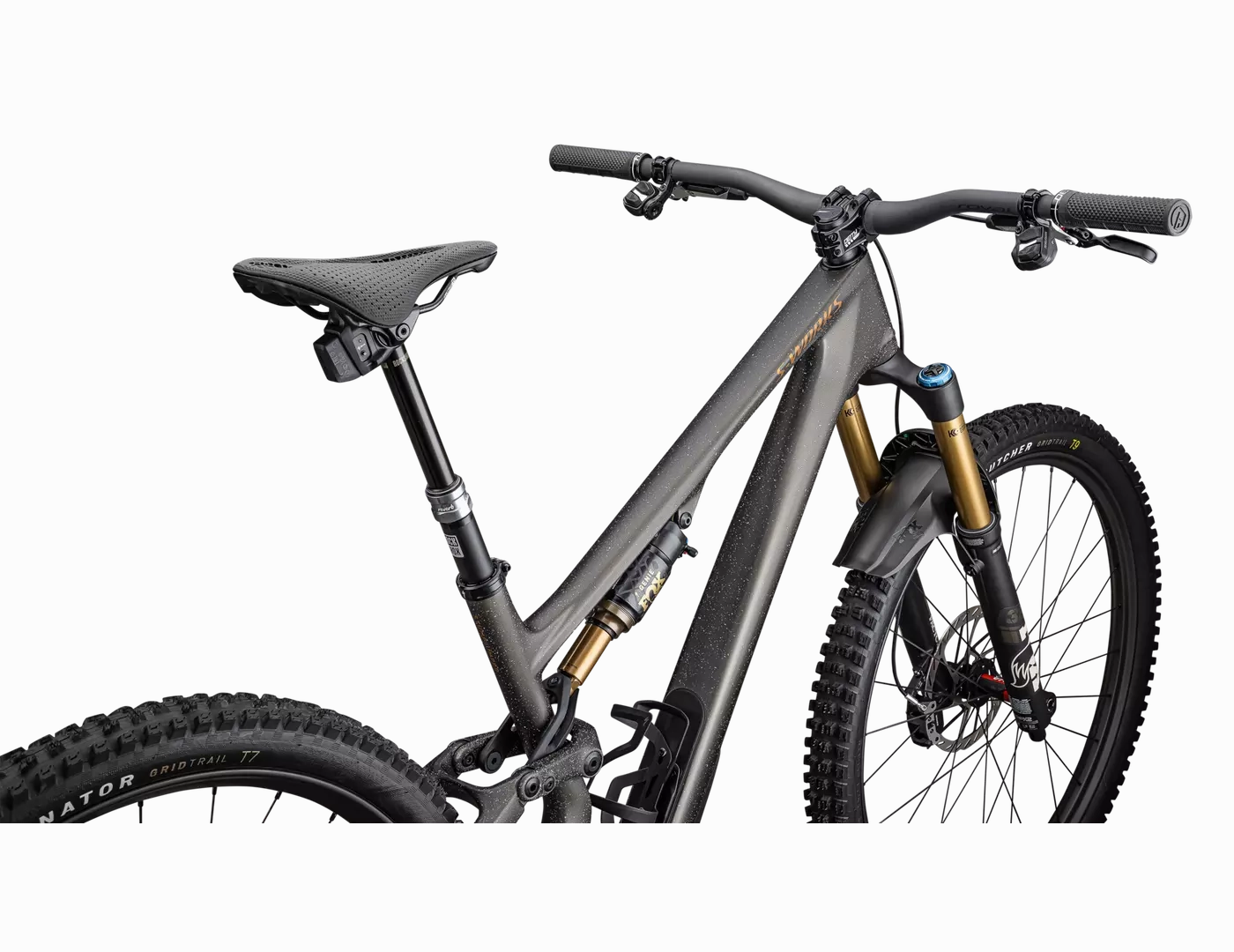 2025 Specialized S-Works Stumpjumper 15 29/27.5" Bike - S1, Satin Gunmetal / Clay / White Mtn / Dove Grey / Gloss Bronze