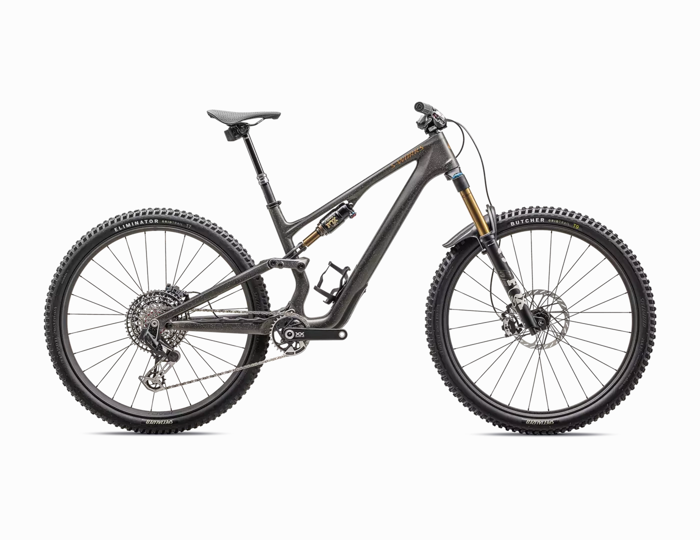 2025 Specialized S-Works Stumpjumper 15 29/27.5" Bike - S1, Satin Gunmetal / Clay / White Mtn / Dove Grey / Gloss Bronze