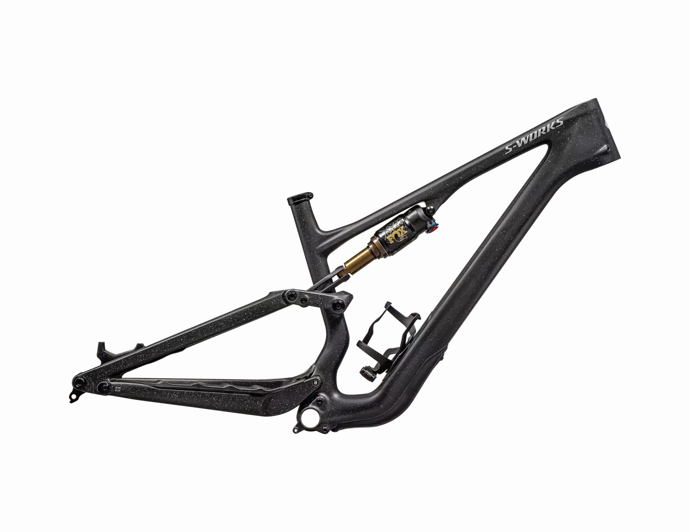 2025 Specialized S-Works Stumpjumper 15 29" Frameset - S6, Satin Nrly Blk / Cool Grey / Obsidian / Satin Dove Grey