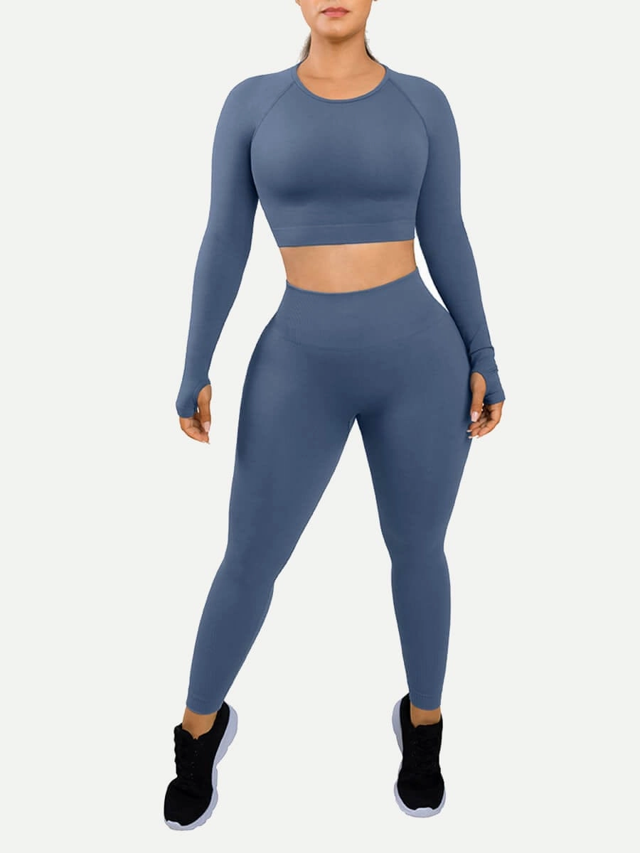 🌿Eco-friendly 3D Printing Thumbhole Seamless Sportswear