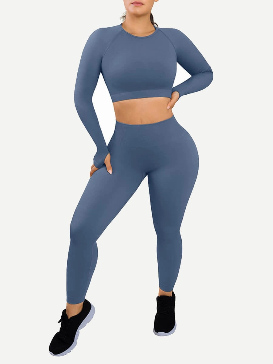 🌿Eco-friendly 3D Printing Thumbhole Seamless Sportswear