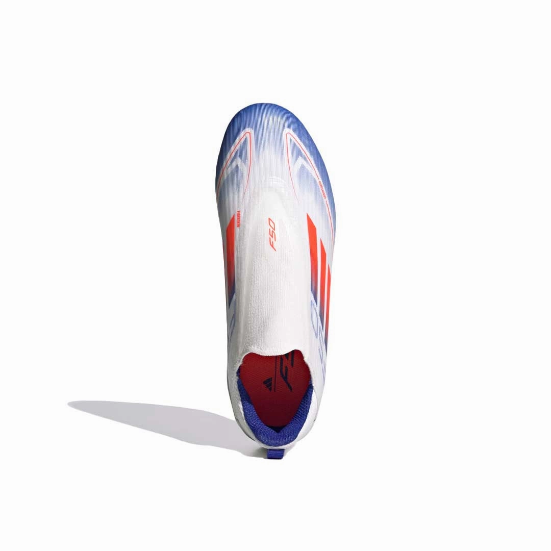 adidas - Kids' (Preschool & Junior) F50 League Laceless Firm/Multi Ground Soccer Cleats (IF1362)