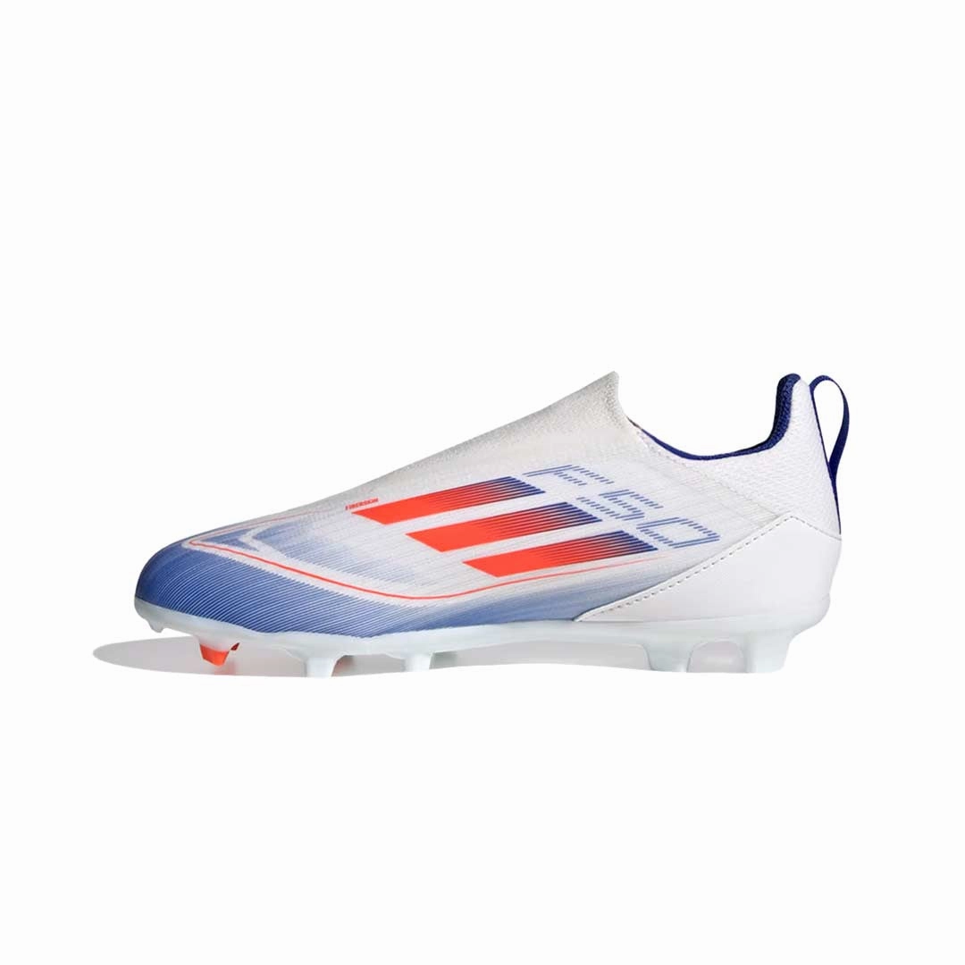 adidas - Kids' (Preschool & Junior) F50 League Laceless Firm/Multi Ground Soccer Cleats (IF1362)