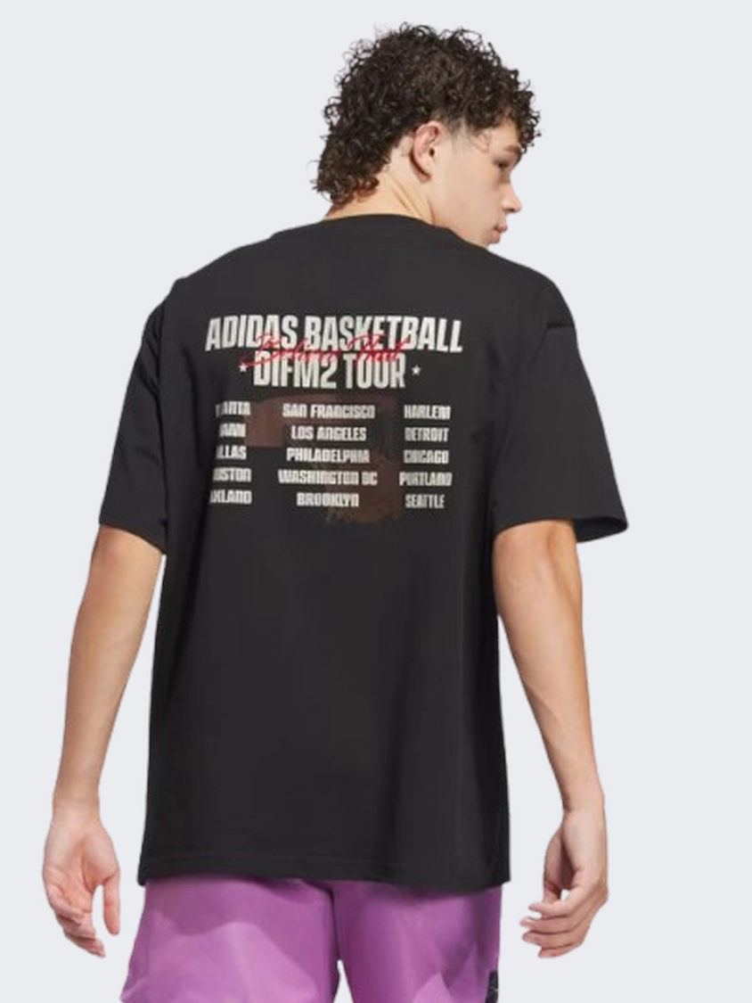 Adidas Anthony Edwards Graphic Men basketball T-Shirt Black