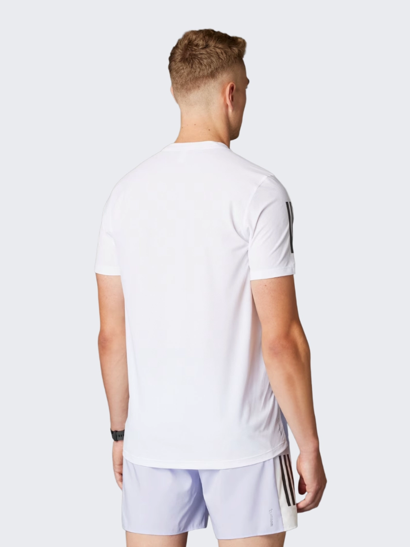 Adidas Colorblock Own Men Running T-Shirt White/Violet Tone