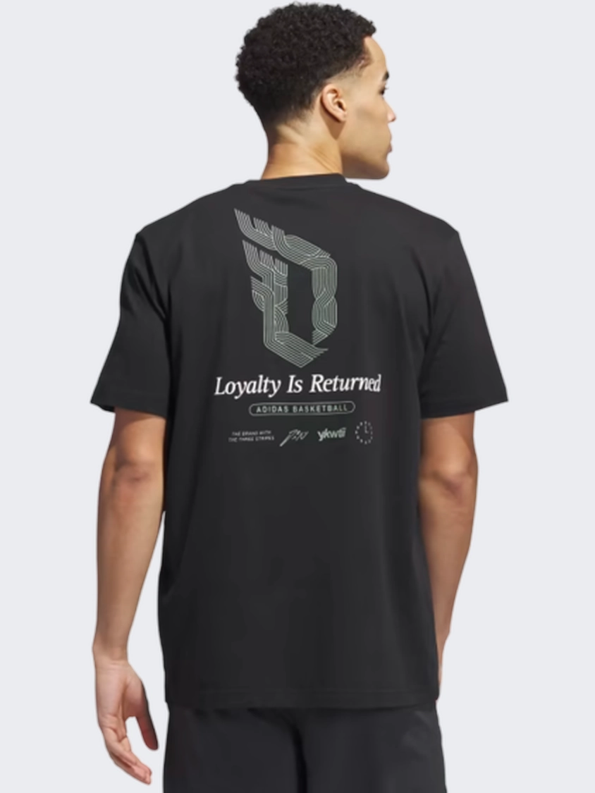 Adidas Dame Graphic Men Basketball T-Shirt Black