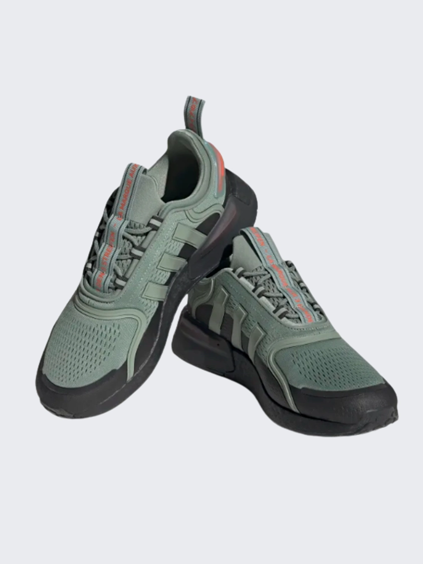 Adidas Nmd_V3 Men Original Shoes Silver Green