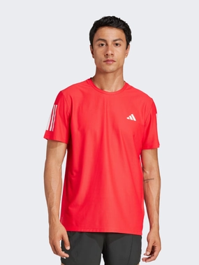Adidas Own Men Running T-Shirt Pure Ruby