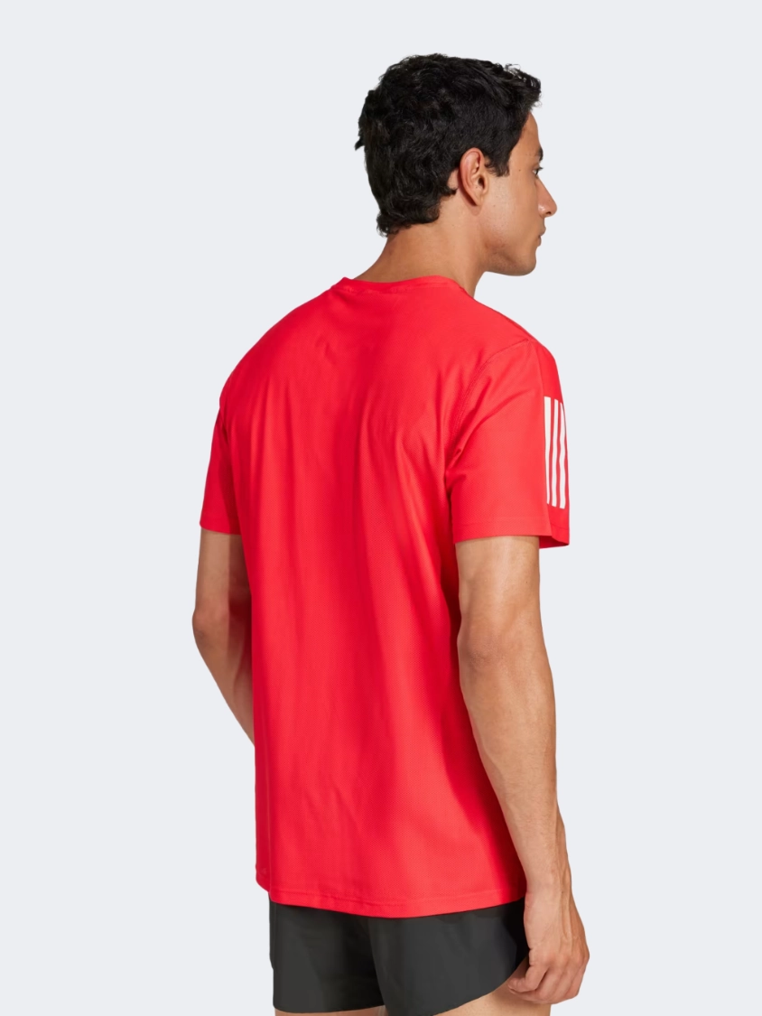 Adidas Own Men Running T-Shirt Pure Ruby