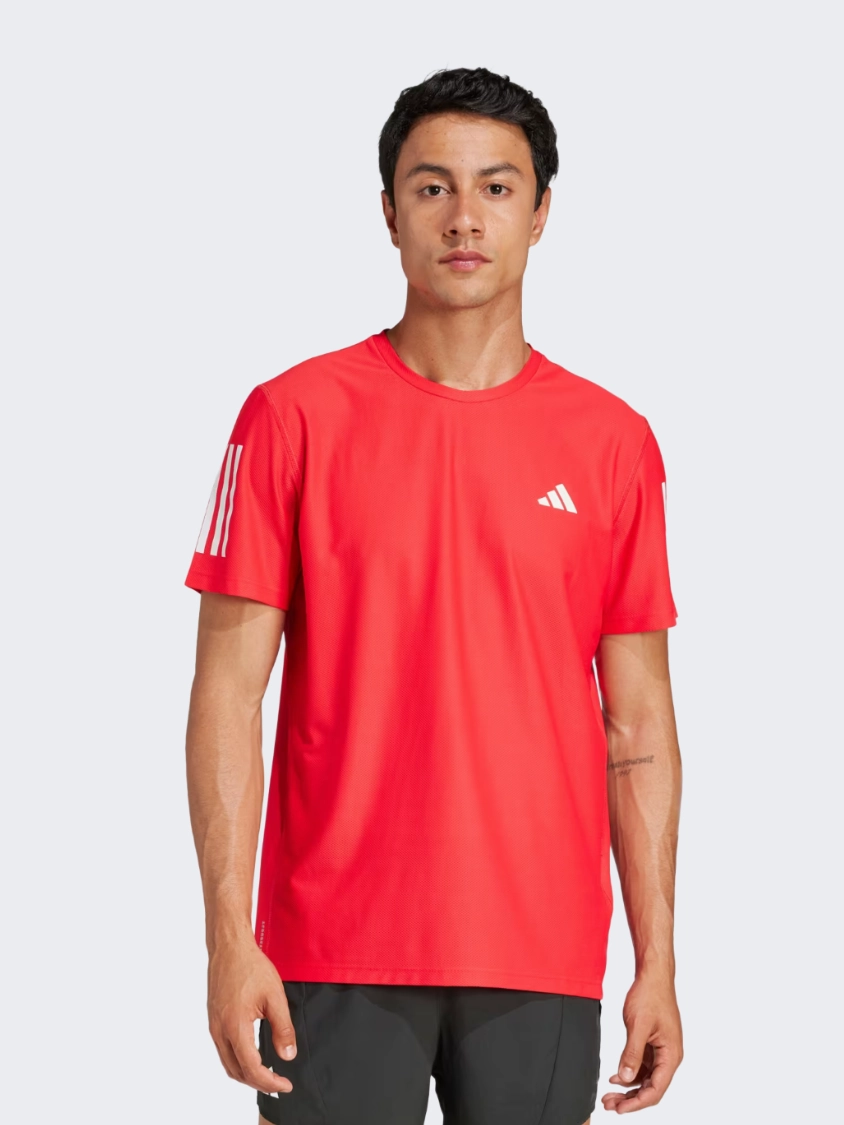 Adidas Own Men Running T-Shirt Pure Ruby