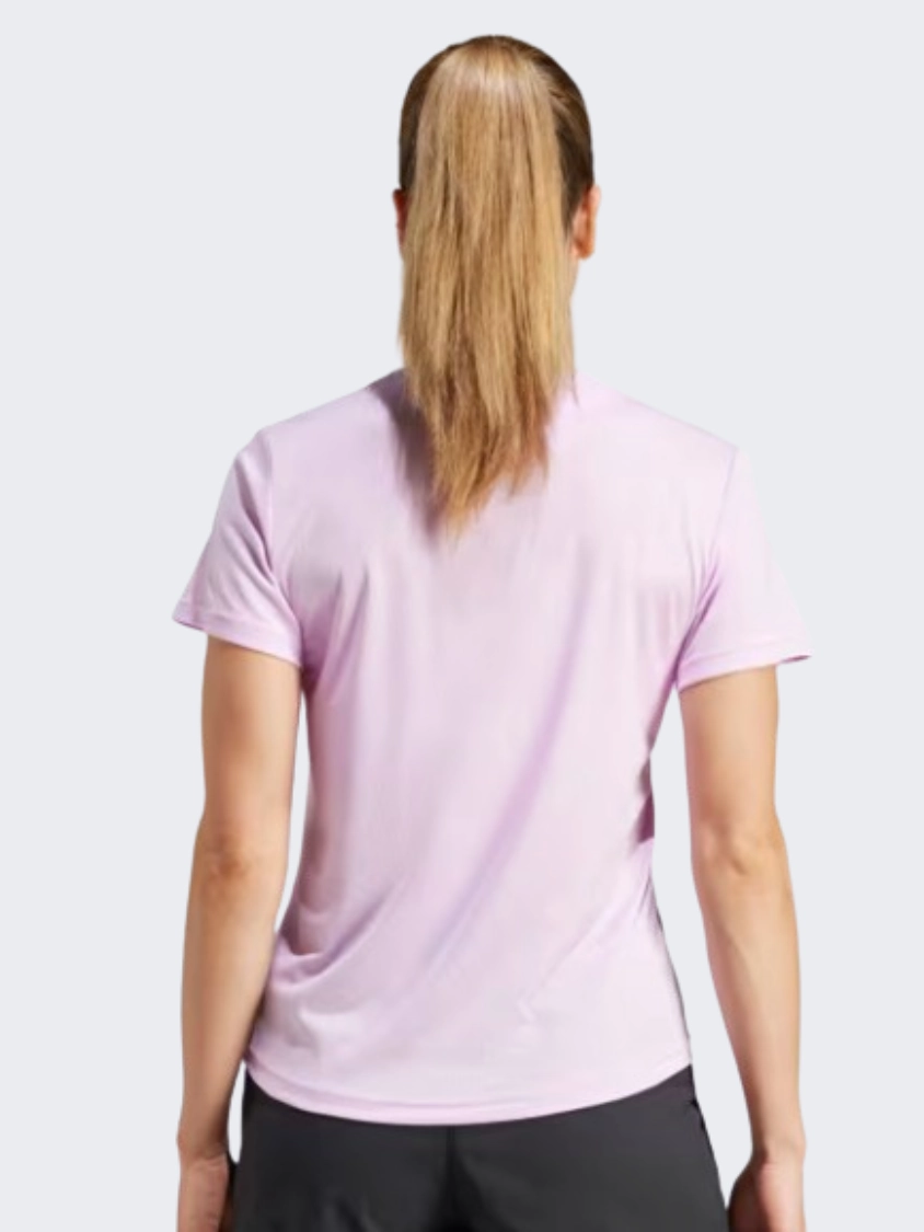 Adidas Run It Women Running T-Shirt Bliss Lilac