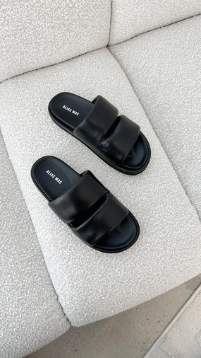 Alias Mae Dawn Slide - Black Leather