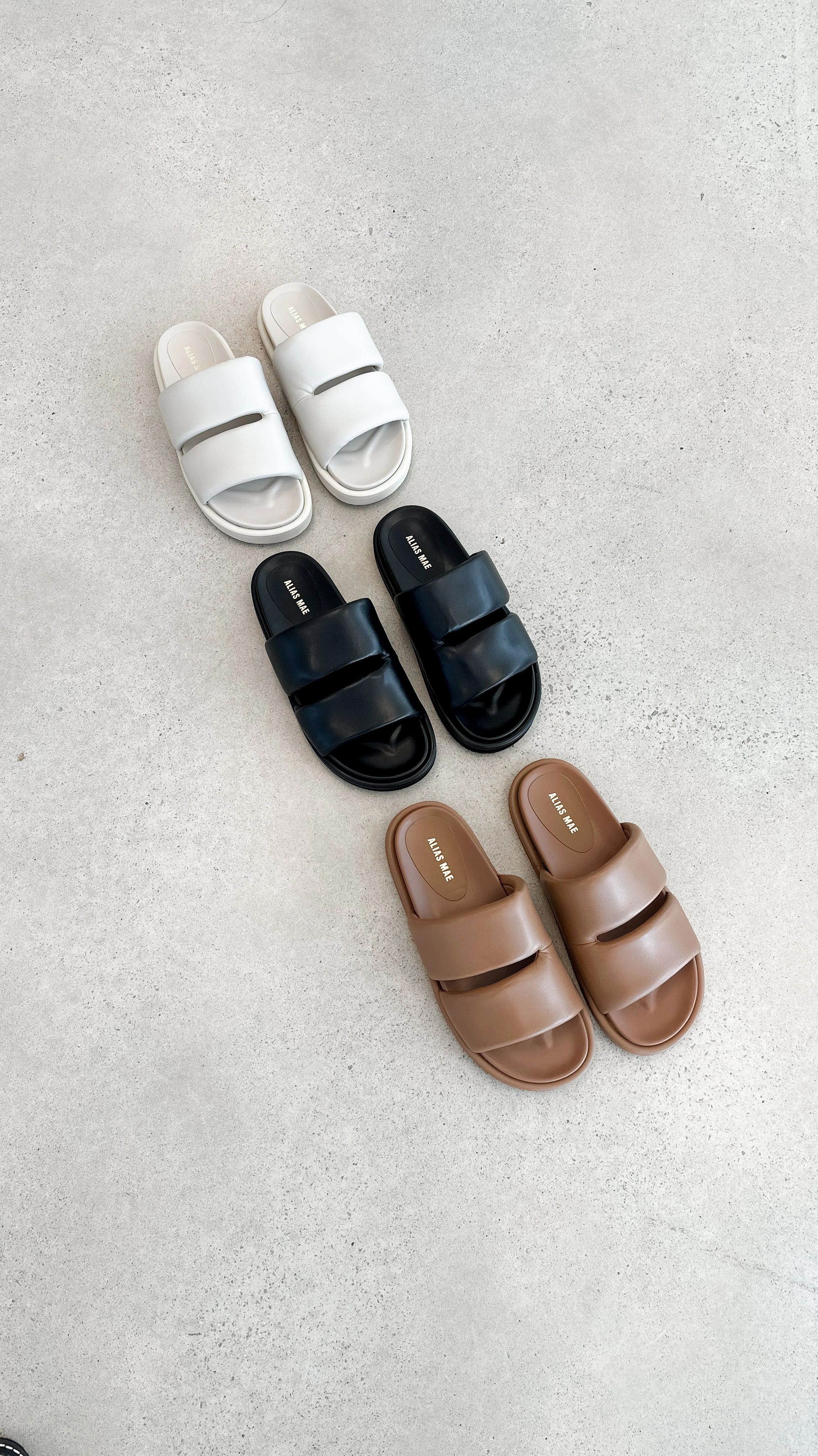 Alias Mae Dawn Slide - Black Leather