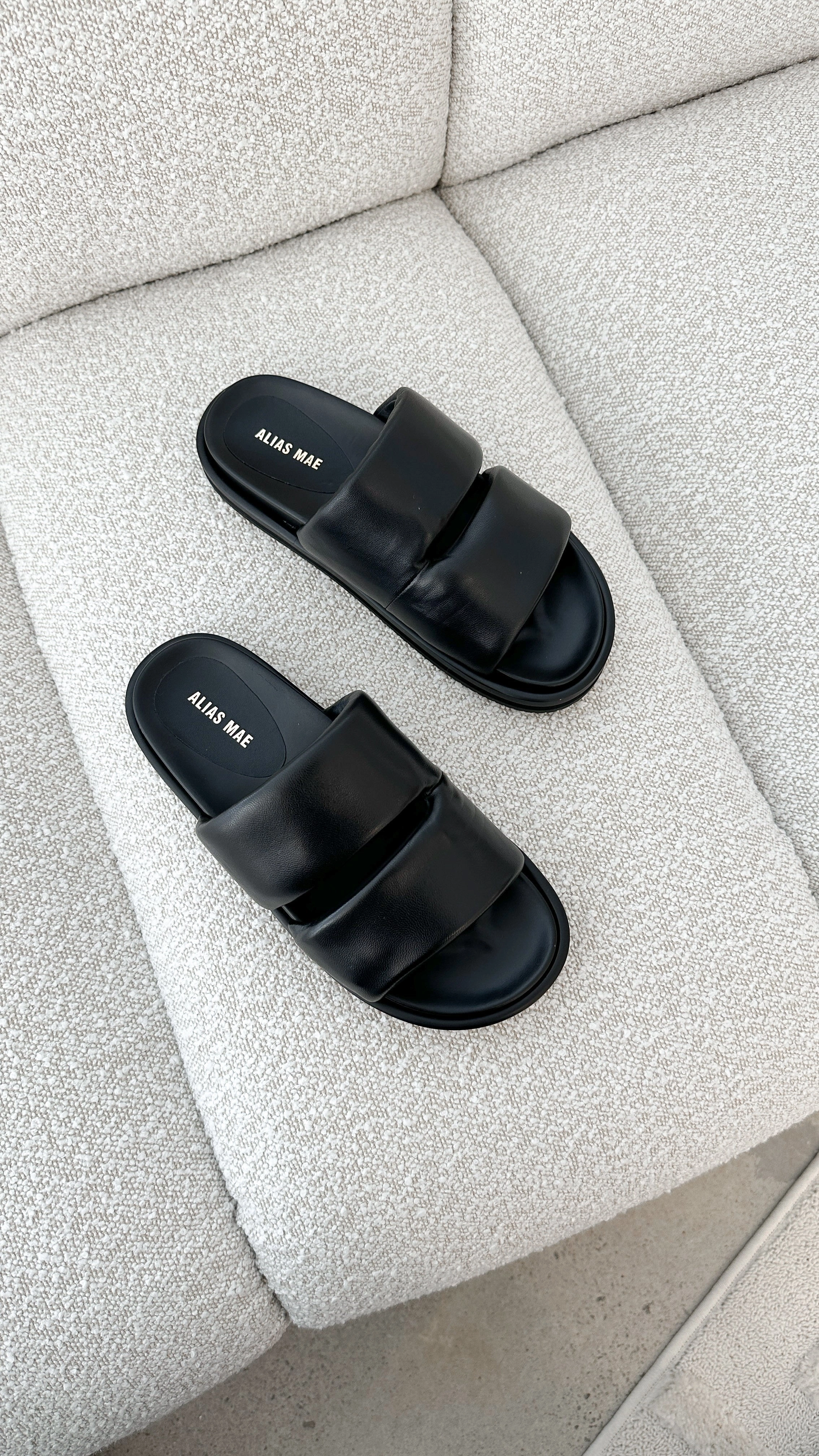Alias Mae Dawn Slide - Black Leather