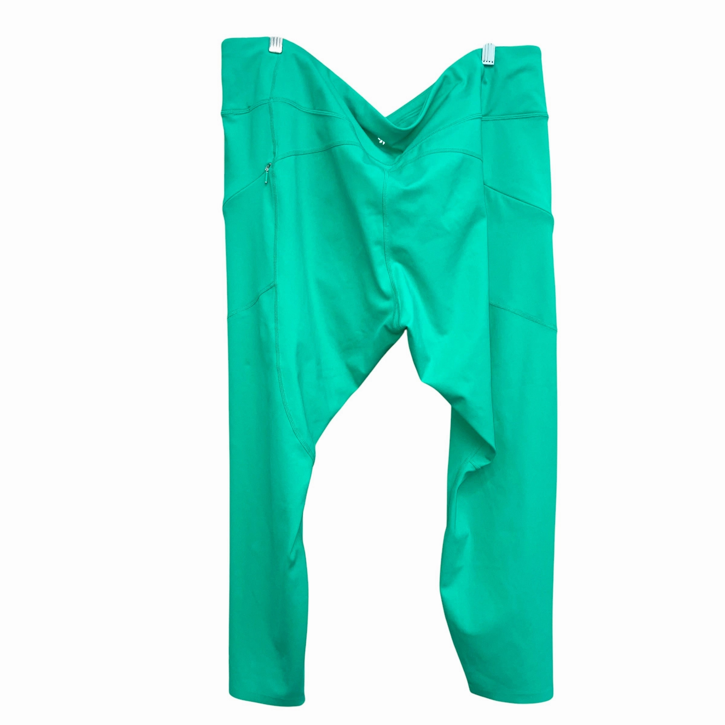 Athletic Leggings By Athleta In Green, Size:2X