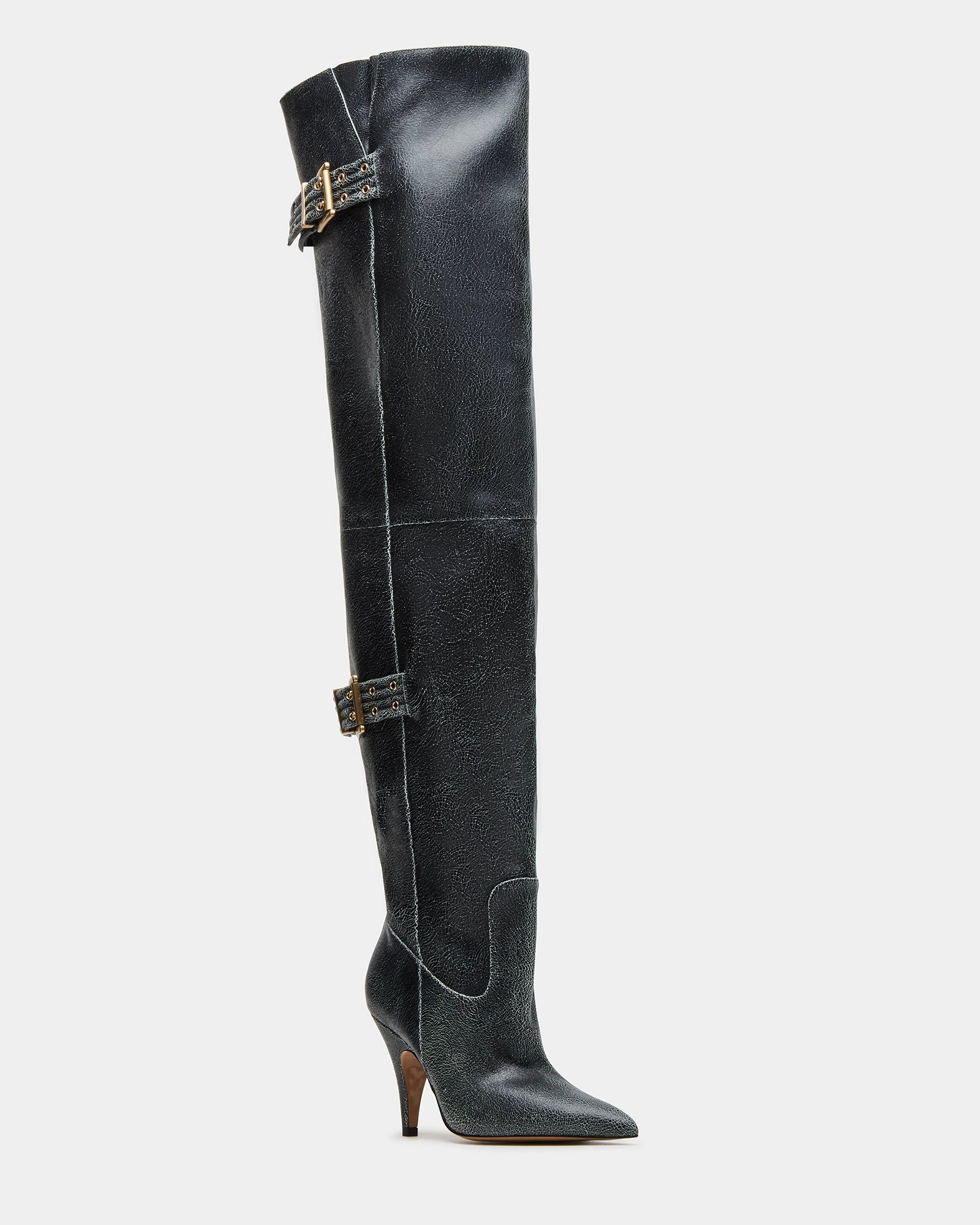 BADDIE BLACK DISTRESSED