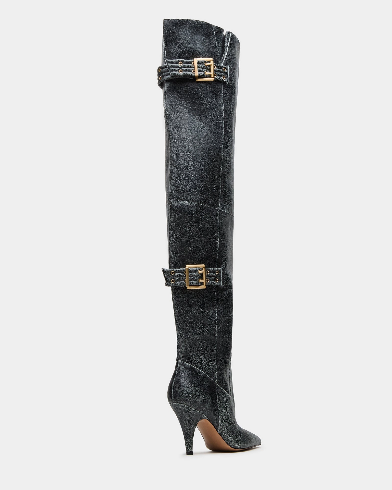 BADDIE BLACK DISTRESSED