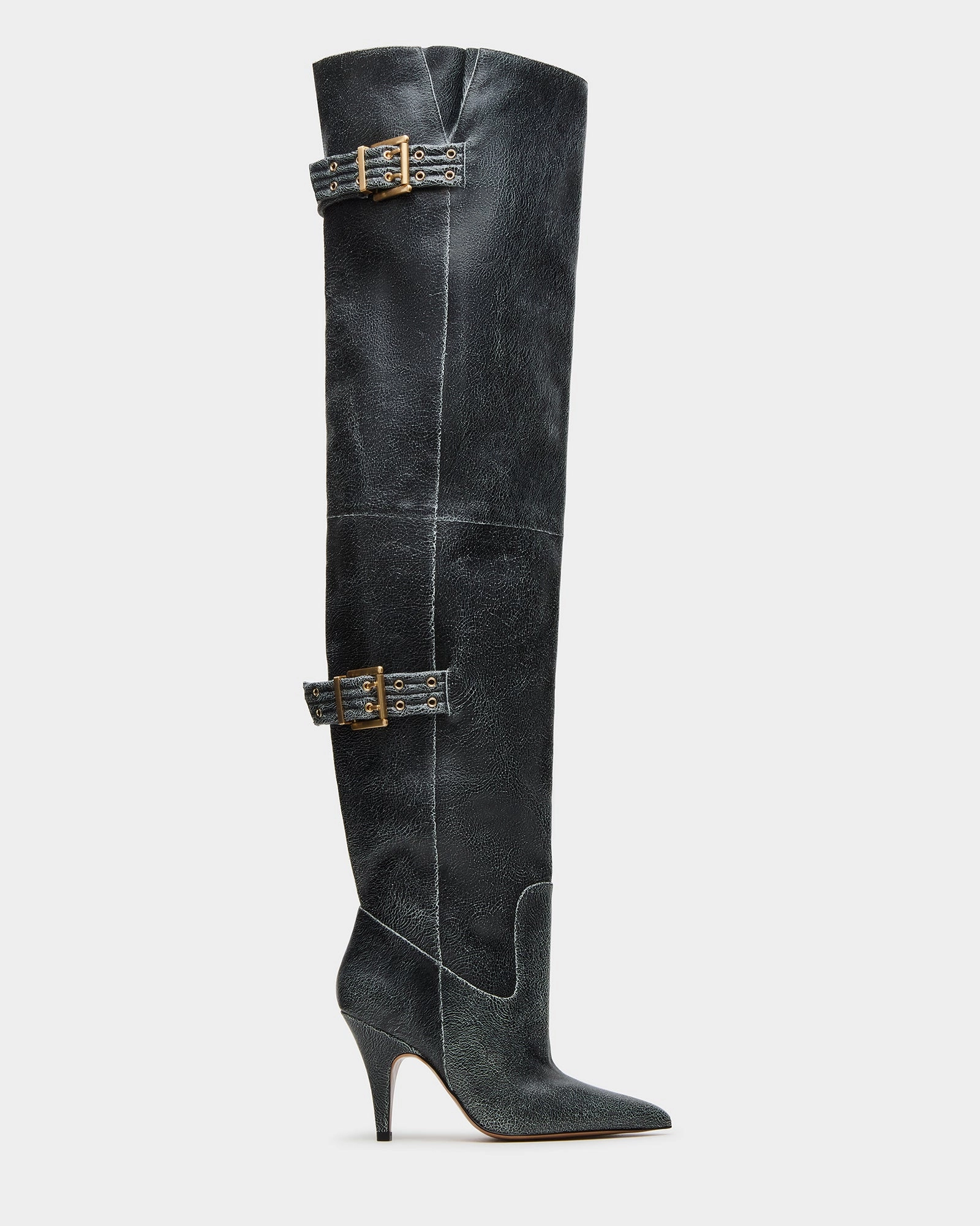 BADDIE BLACK DISTRESSED