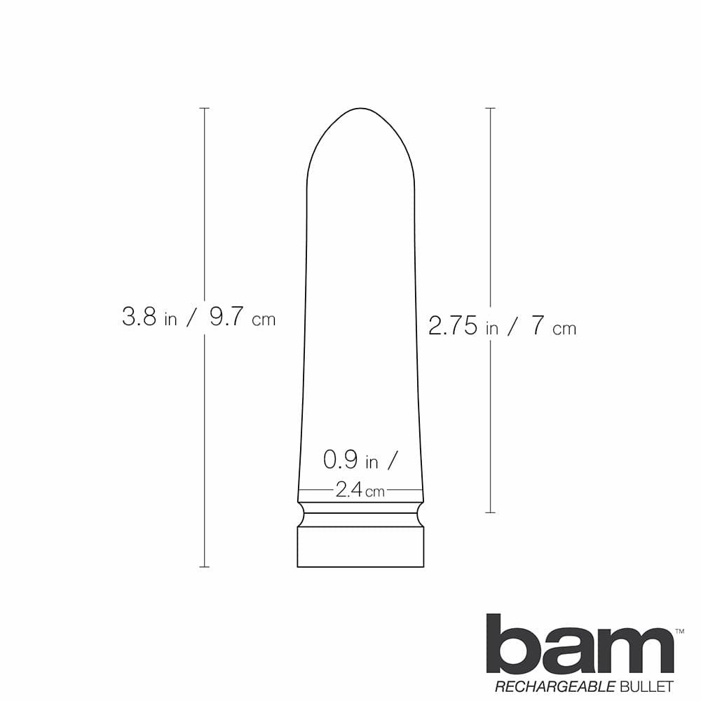 Bam Silicone Bullet Vibe - Rechargeable - Hot Pink