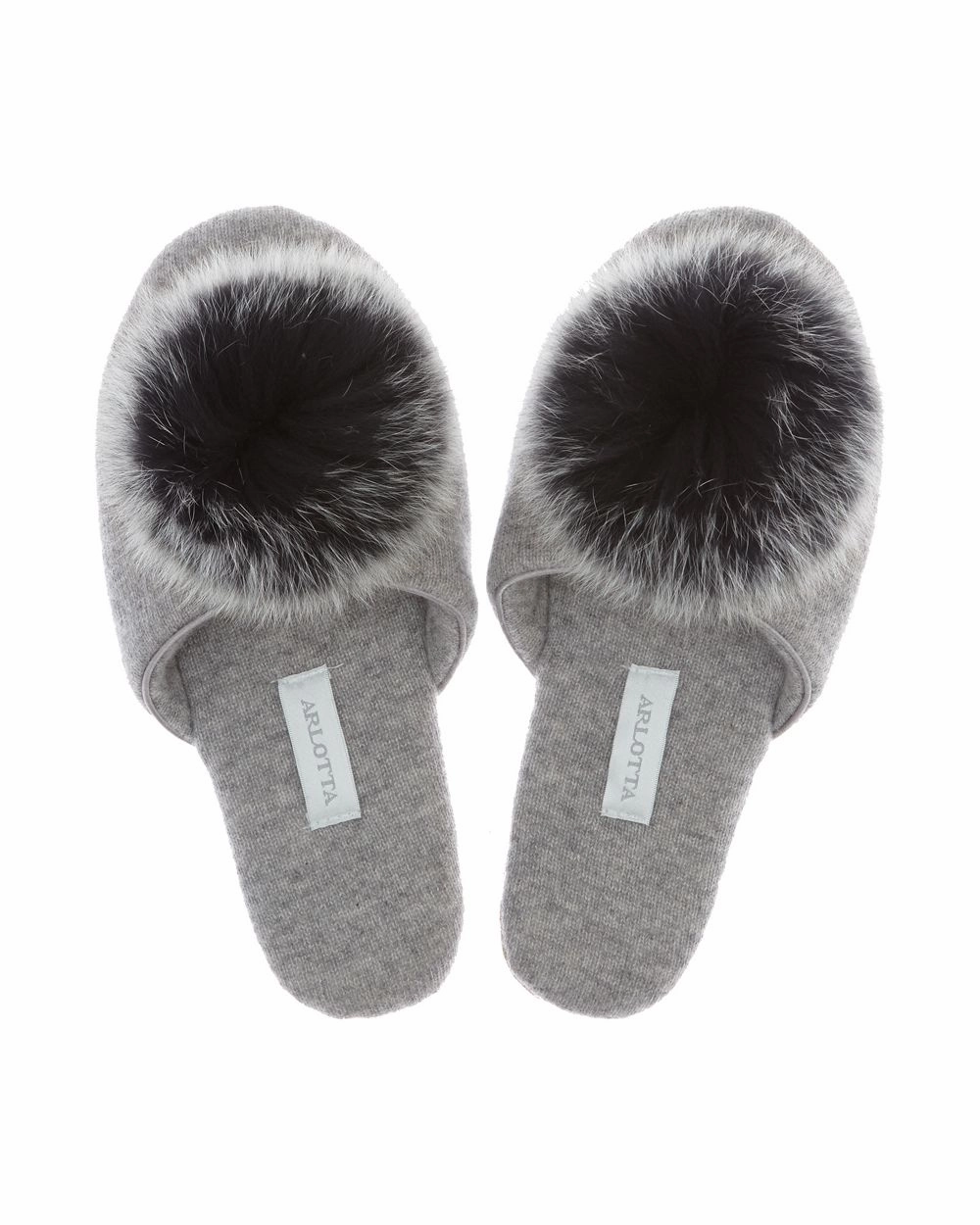 Cashmere Slide with Pom Pom
