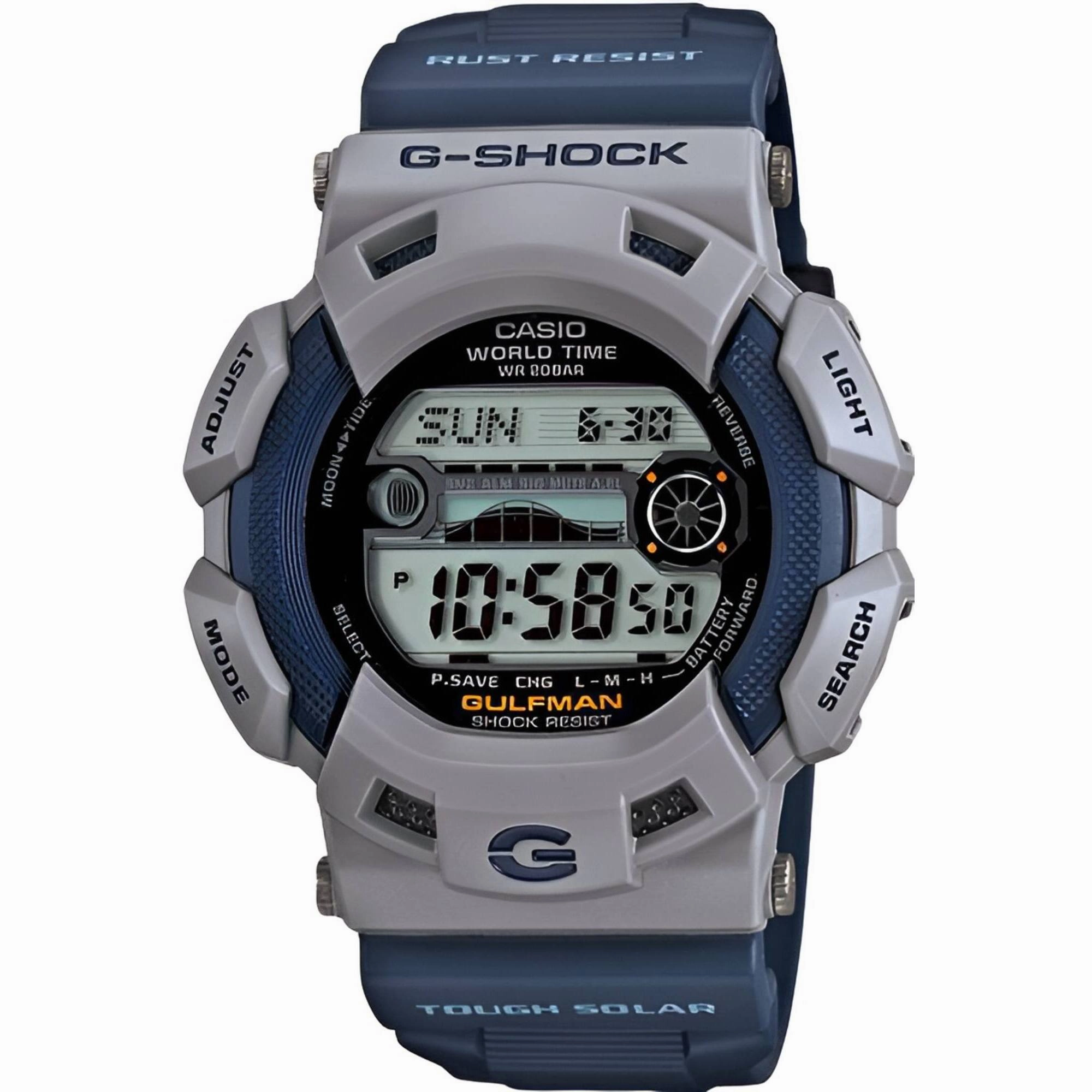Casio Men's Watch - G-Shock Shock Resistant Blue Resin Strap Digital | GR9110ER-2D