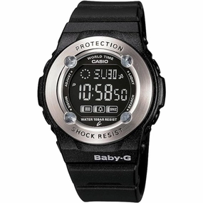 Casio Women's Watch - Baby-G World Time Black Resin Strap Digital Quartz | BG-1300-1C