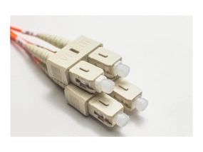 Fiber Cables Direct - Patch cable - SC/UPC (M) to SC/UPC (M) - 20 m - 0.1 in - fiber optic - duplex - 62.5 / 125 micron - OM1 FCDUS55V203