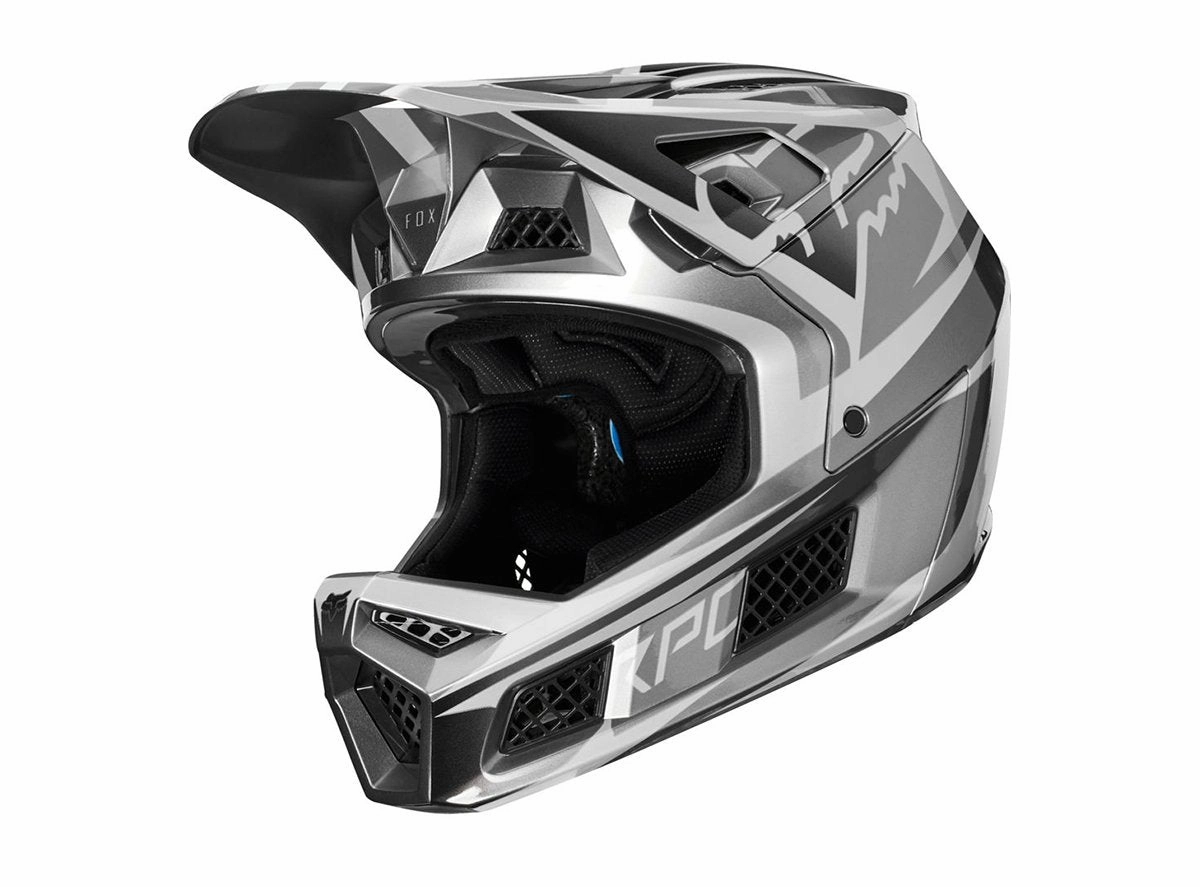 Fox Racing Rampage Pro Carbon Full Face Helmet - Weld - Metallic Silver - 2019