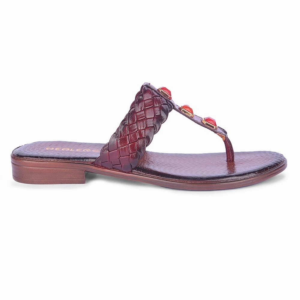 Healers Fashion Cherry Ethnic Slipper For Women TLO-53 By Liberty