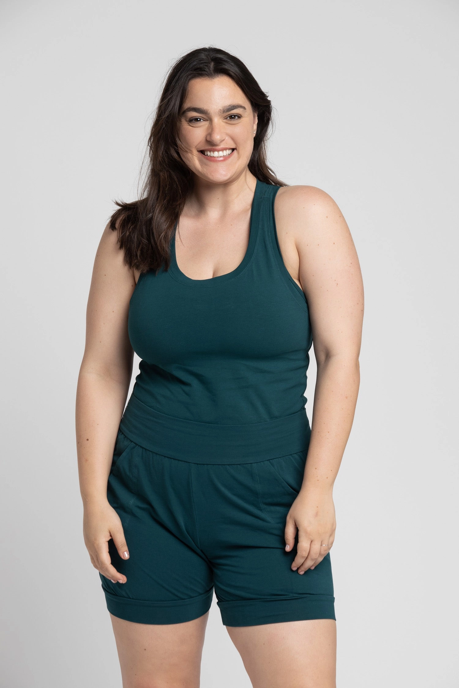 I'mPerfect Organic Cotton Racer Tank Top 25%off