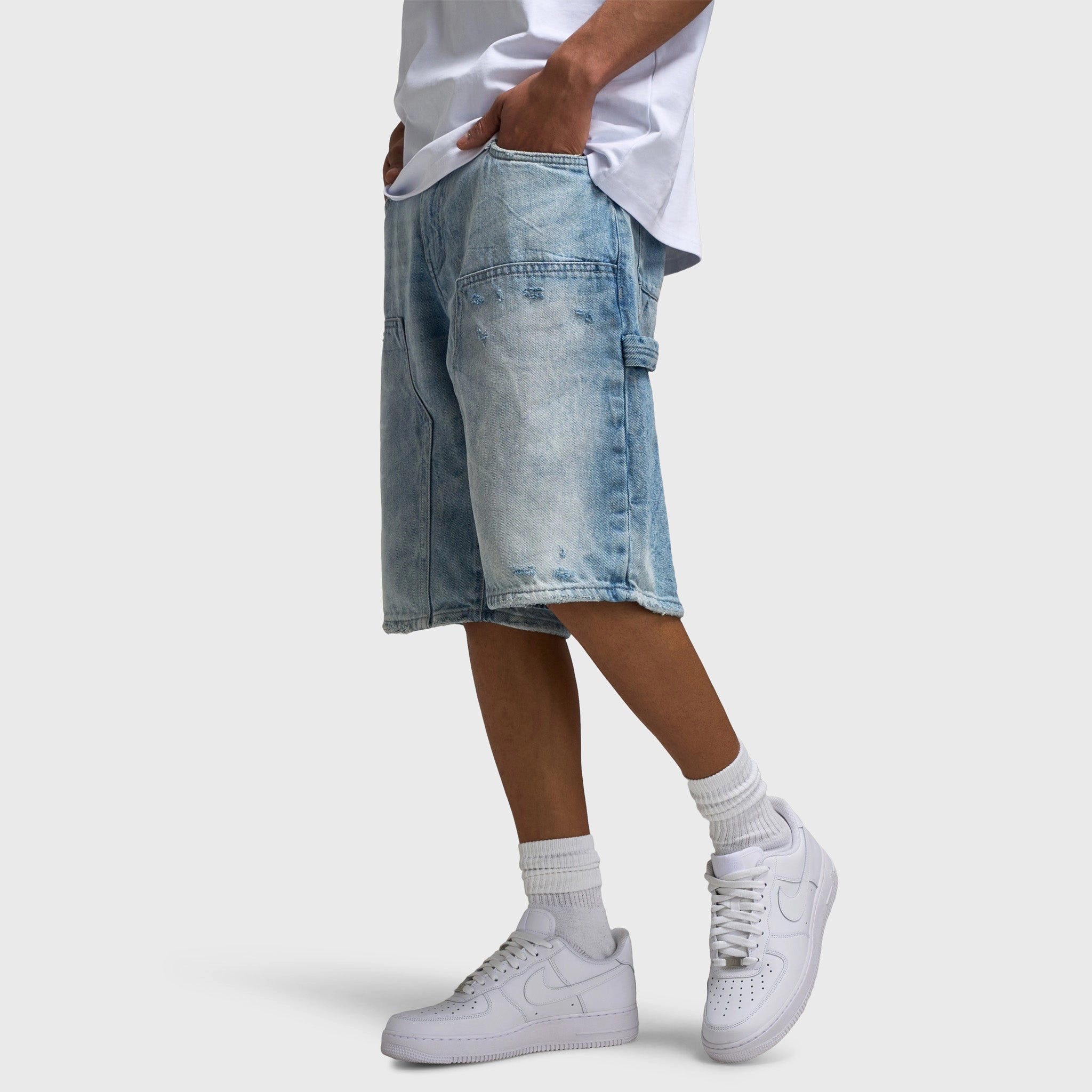 Jordan Craig Brian Craftsman Denim Short / Ice Blue