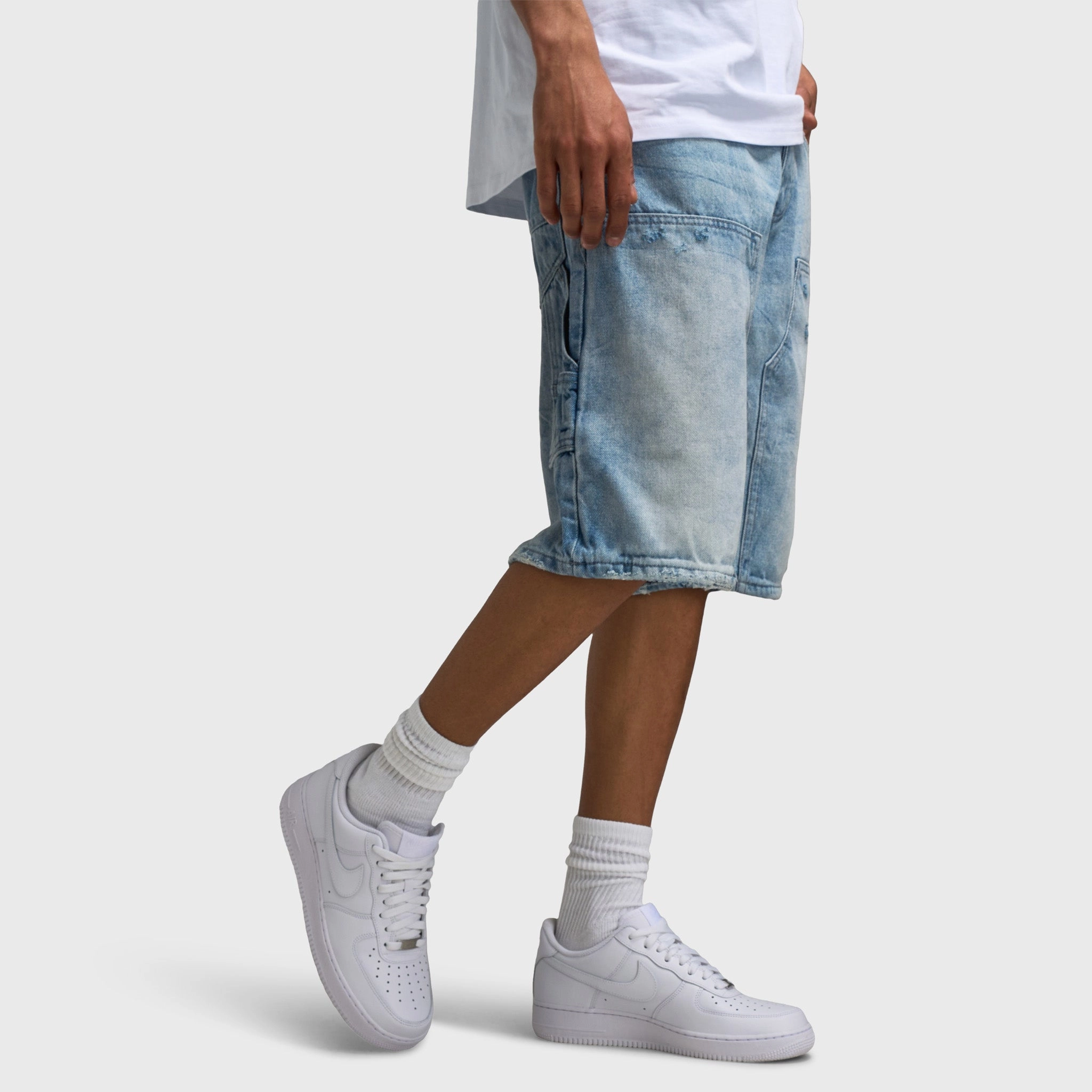 Jordan Craig Brian Craftsman Denim Short / Ice Blue