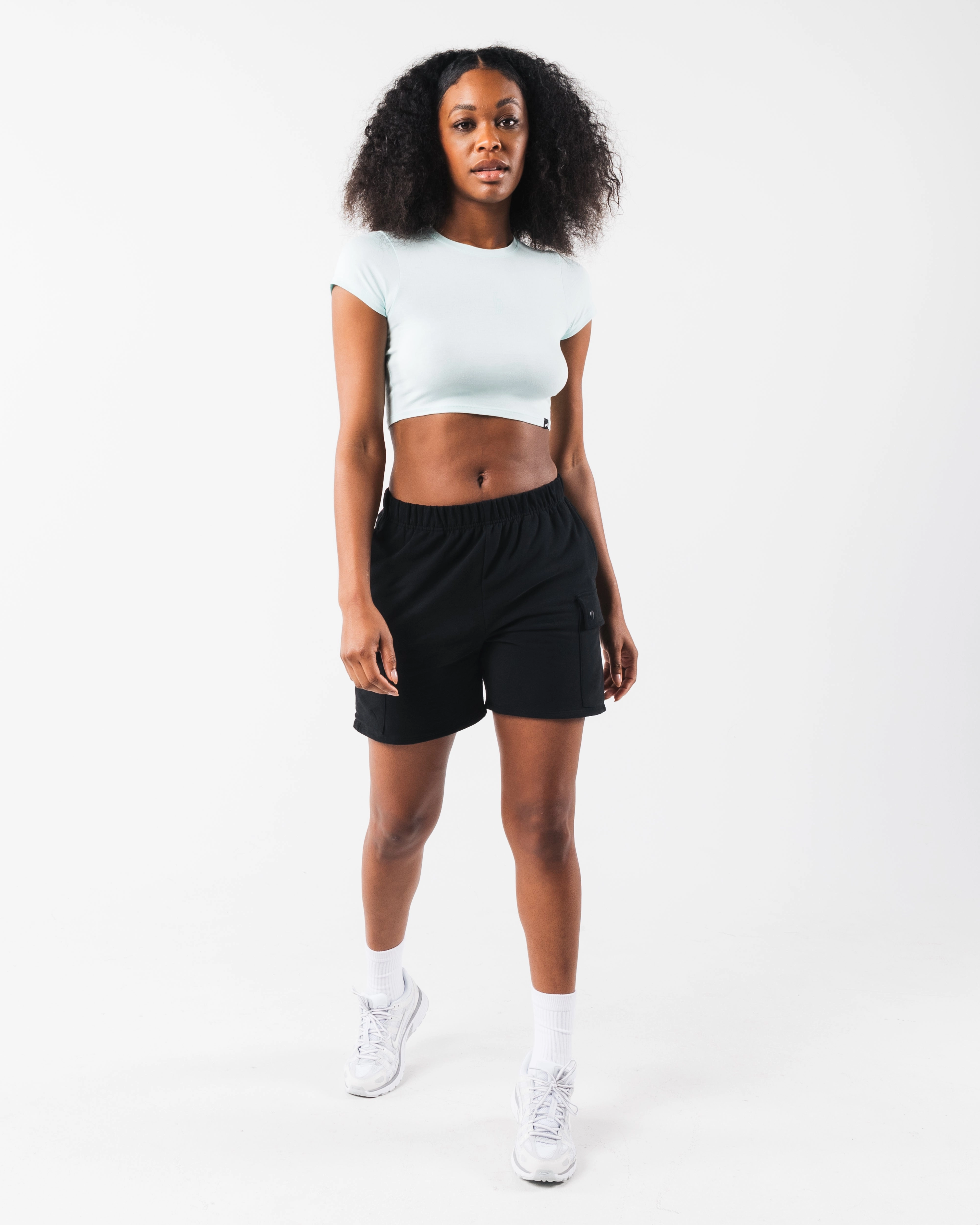 LDB Crop Tee - Sky