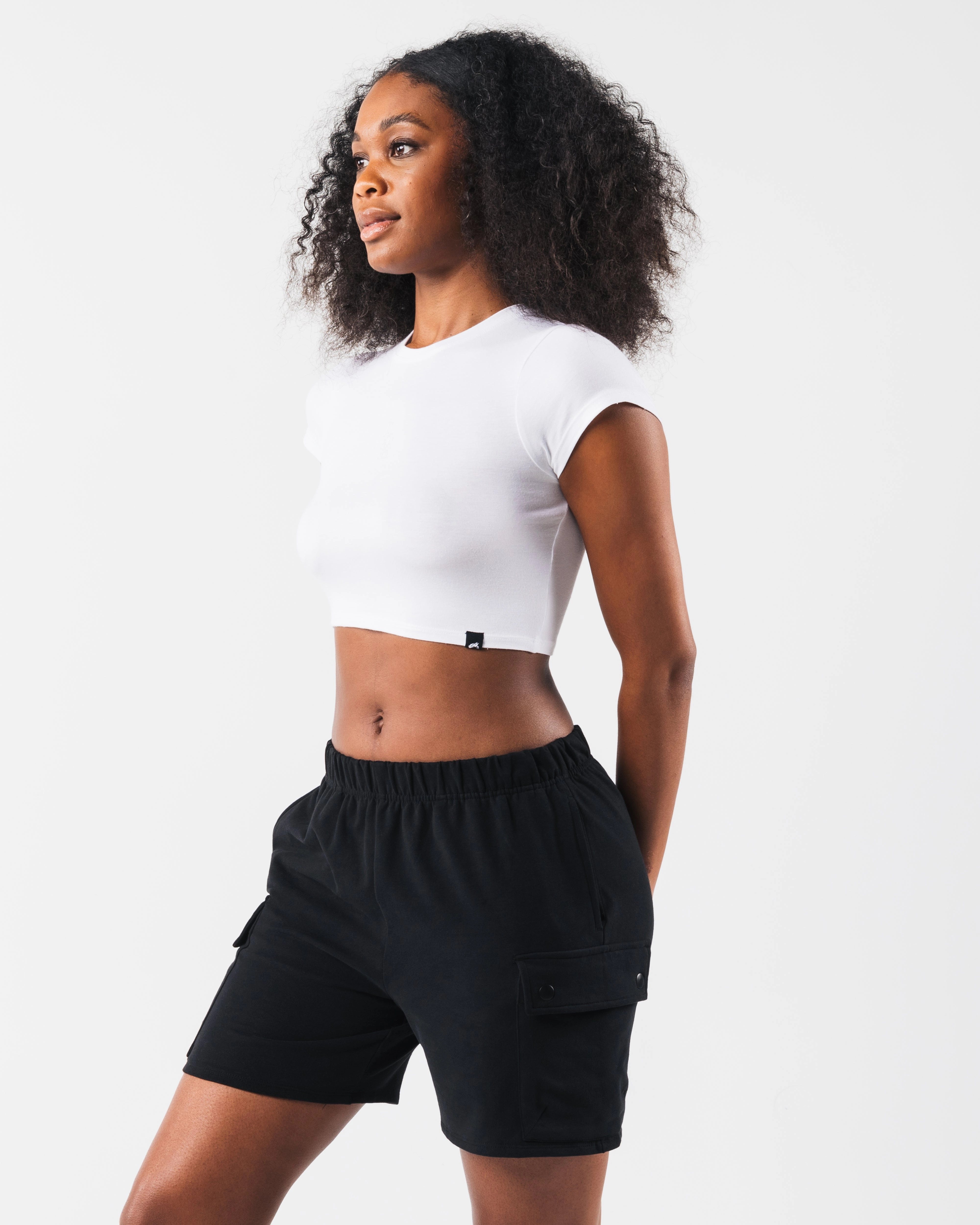 LDB Crop Tee - White