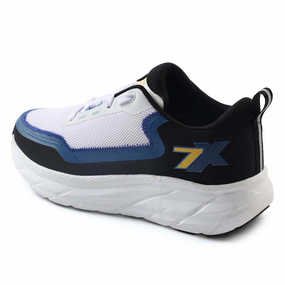 Leap7x White Sports Lacing Running Shoes For Men ROBUST-3E By Liberty