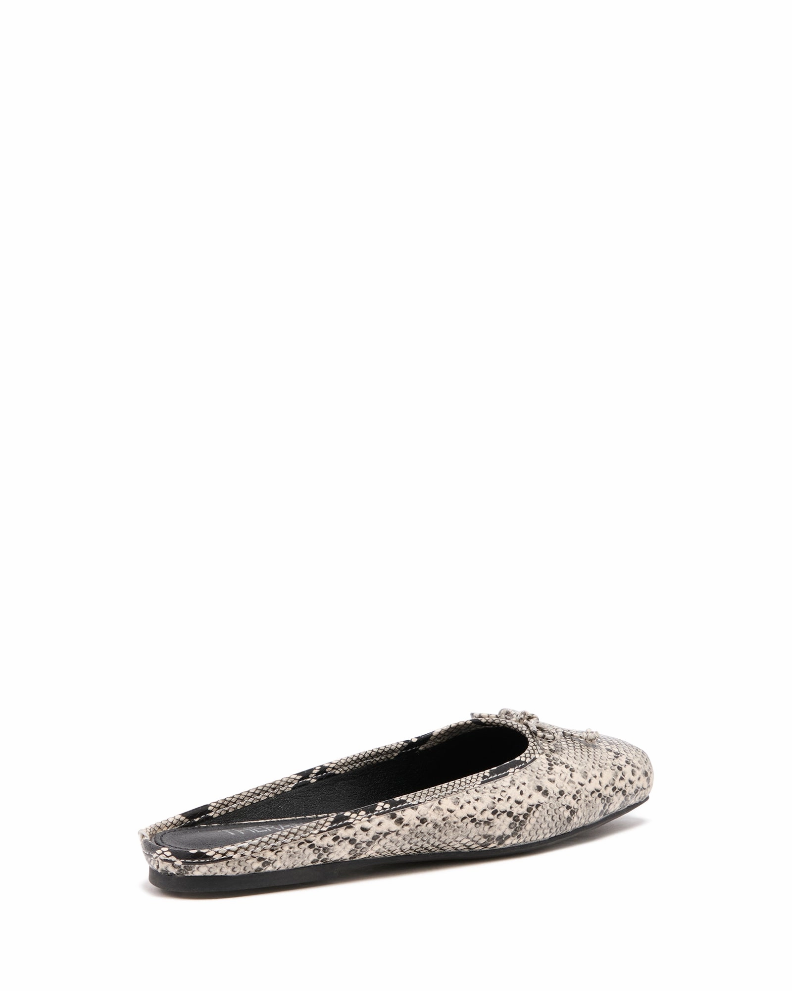 Lilah Ballet Flat Black/White Snake