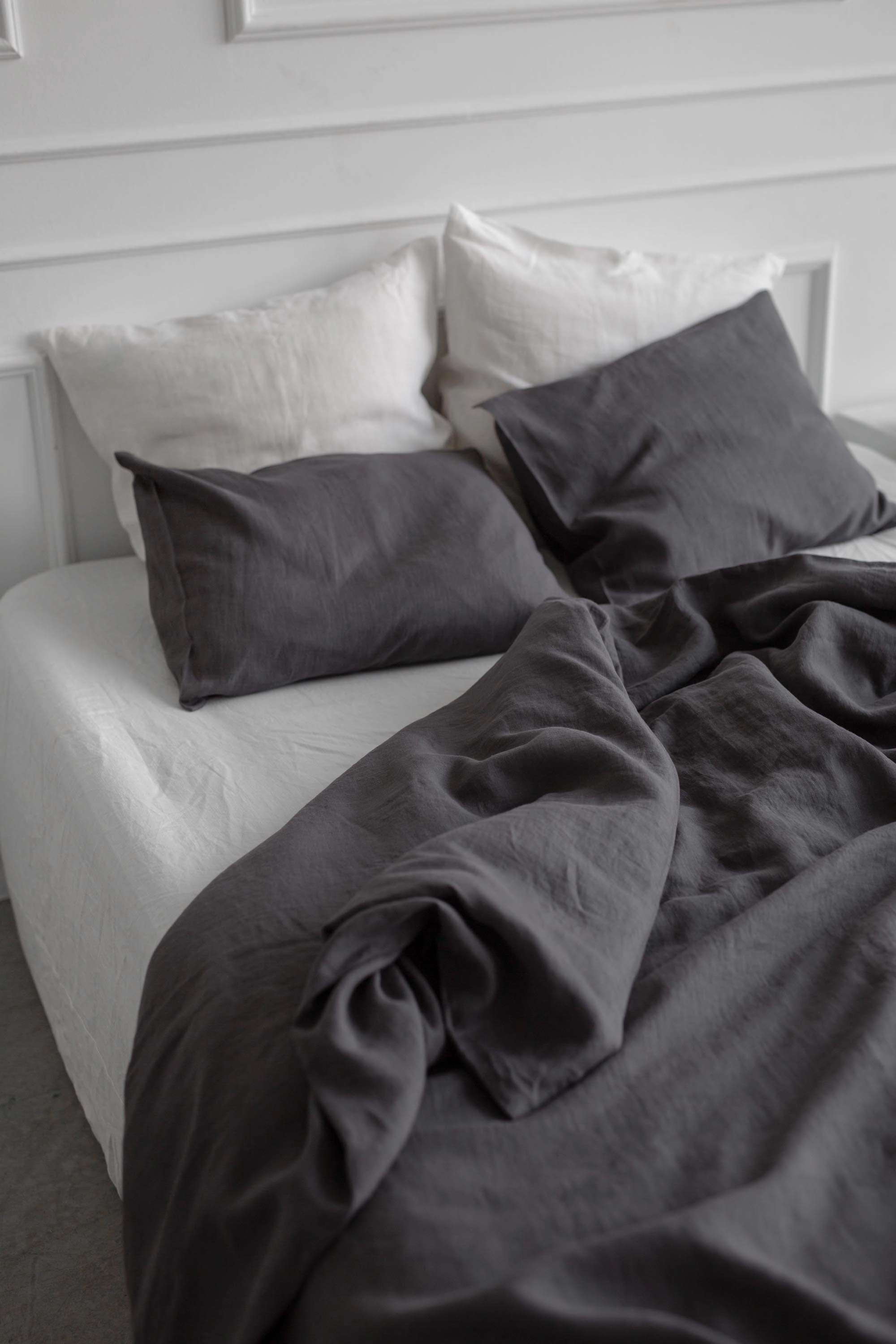 Linen Pillowcase | Charcoal