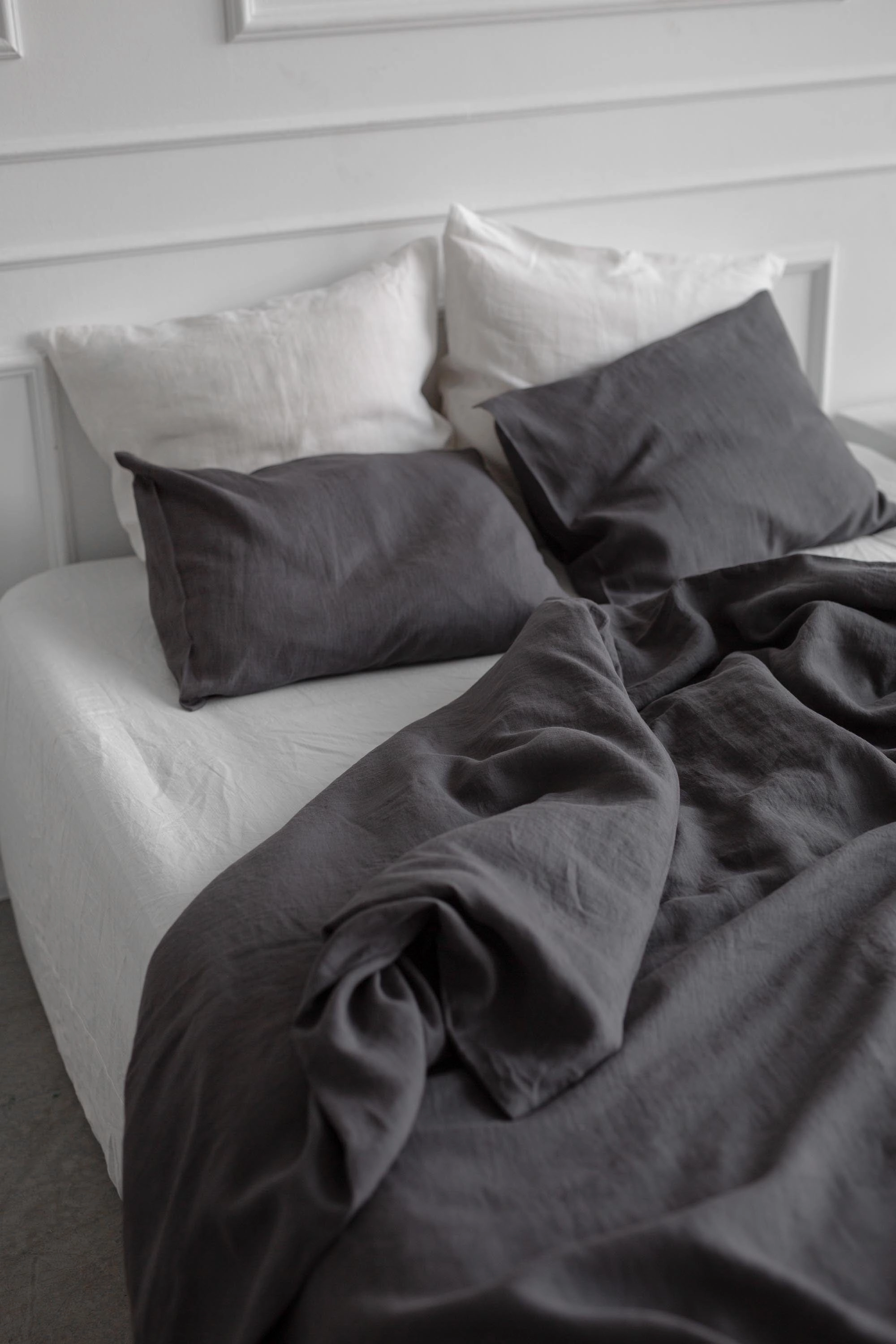 Linen Pillowcase | Charcoal