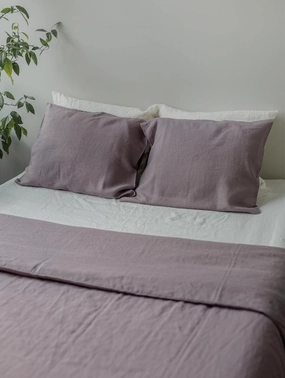 Linen Pillowcase | Dusty Lavender