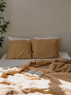 Linen Pillowcase | Mustard