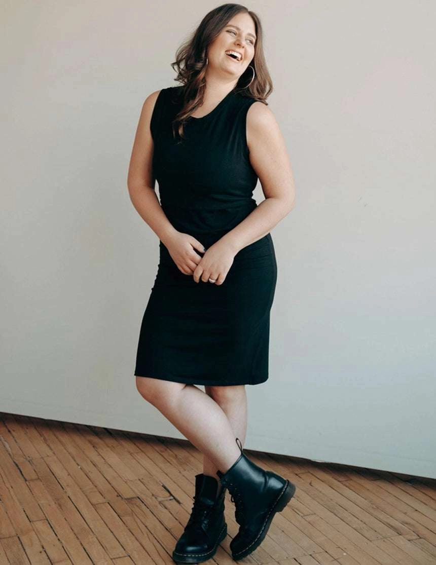 Little Breastfeeding Dress | Black