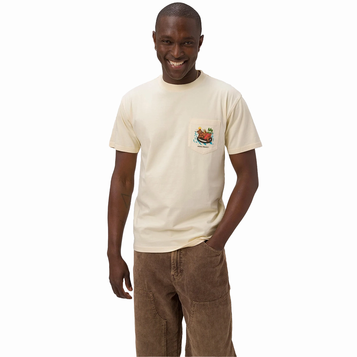 Men's Escape to Nature Bear Float Pocket Tee