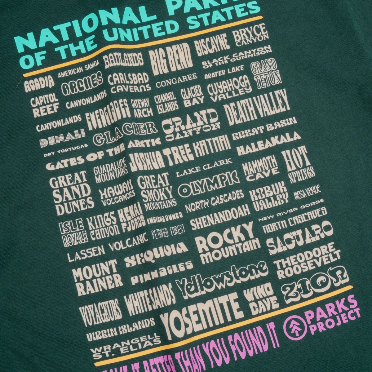 Men's National Parks Lineup Pocket Tee