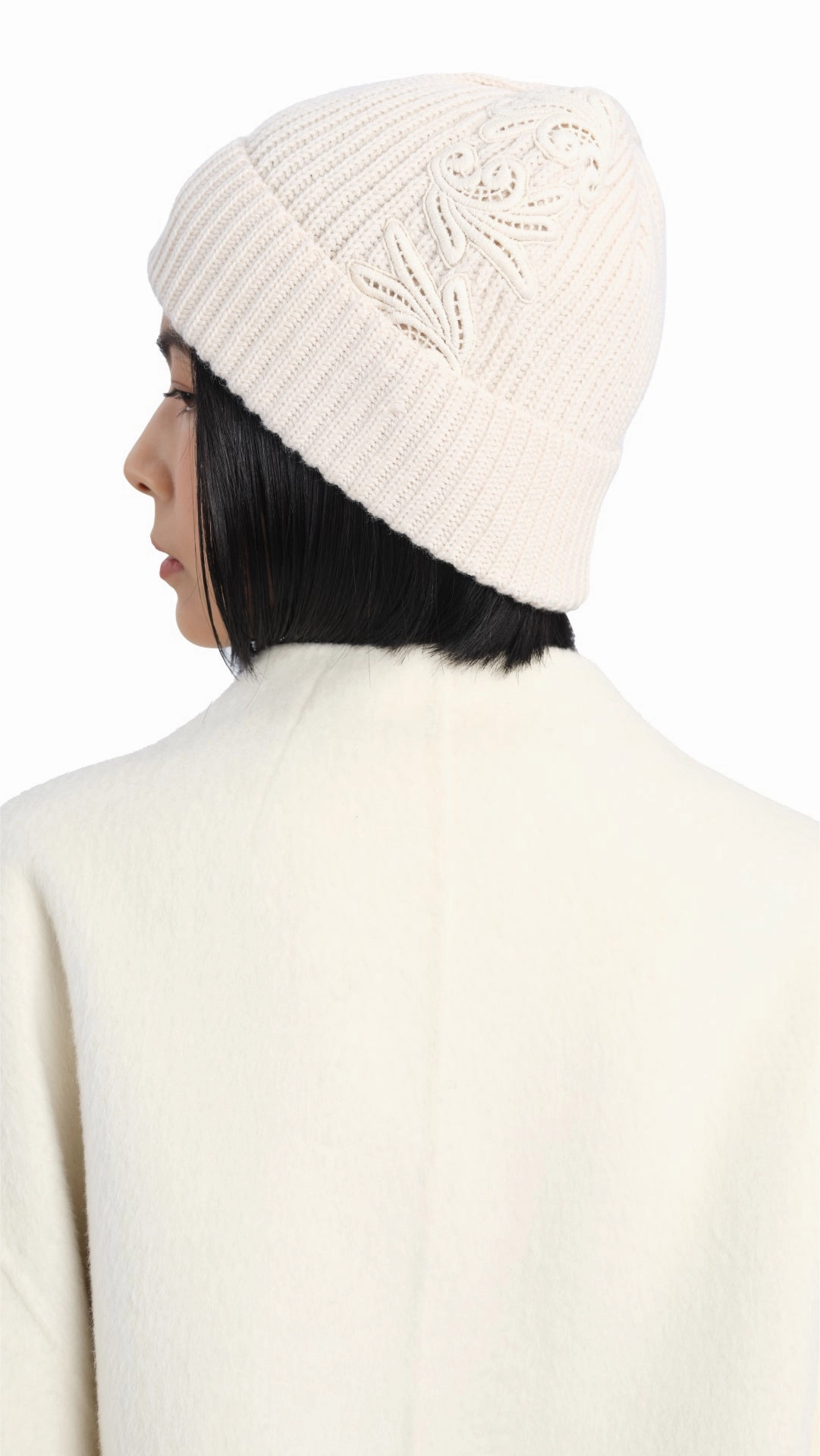 Mountain Beanie With Lace Trims