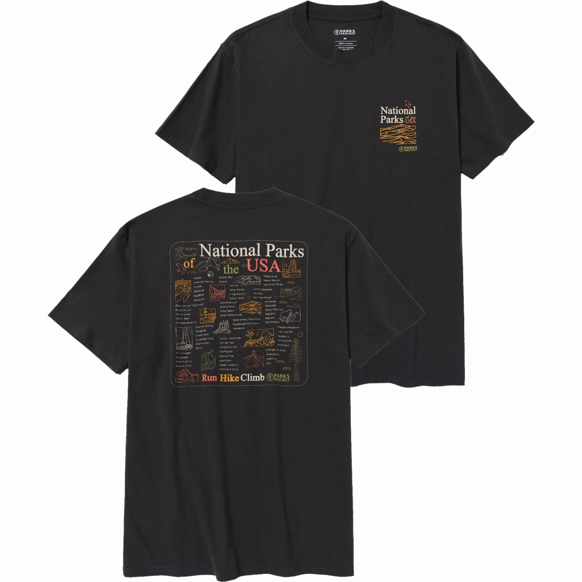 National Park Outline Checklist Tee
