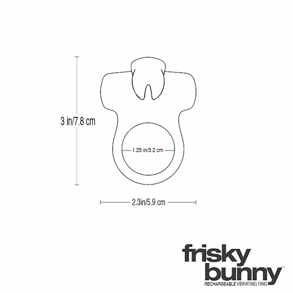 Ohhh Frisky Bunny Vibrating C-Ring - Purple