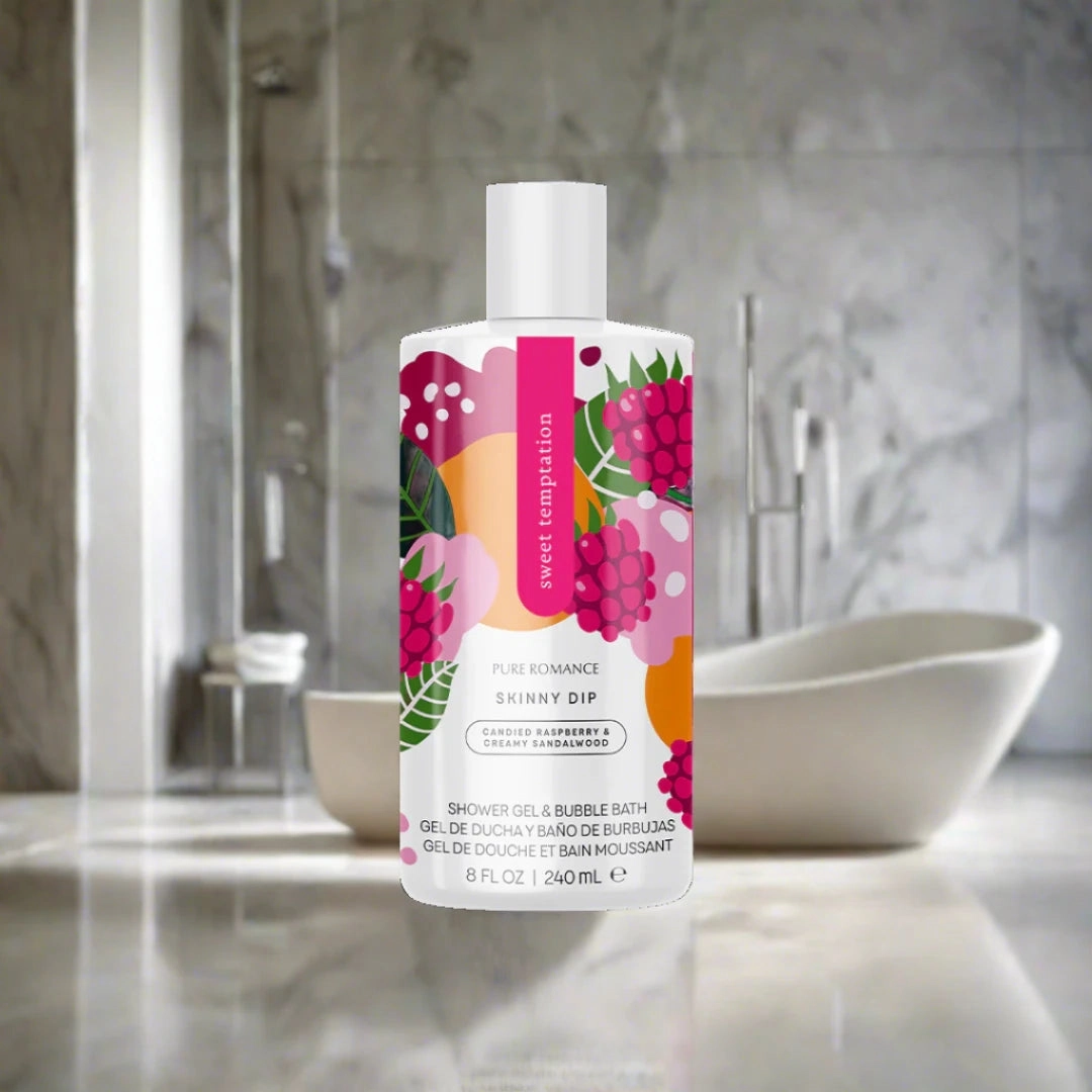 Pheromone Shower Gel & Vaginal Wash & Bubble Bath - Skinny Dip - Sweet Temptation - IN STOCK - 36 LEFT! - Pure Romance