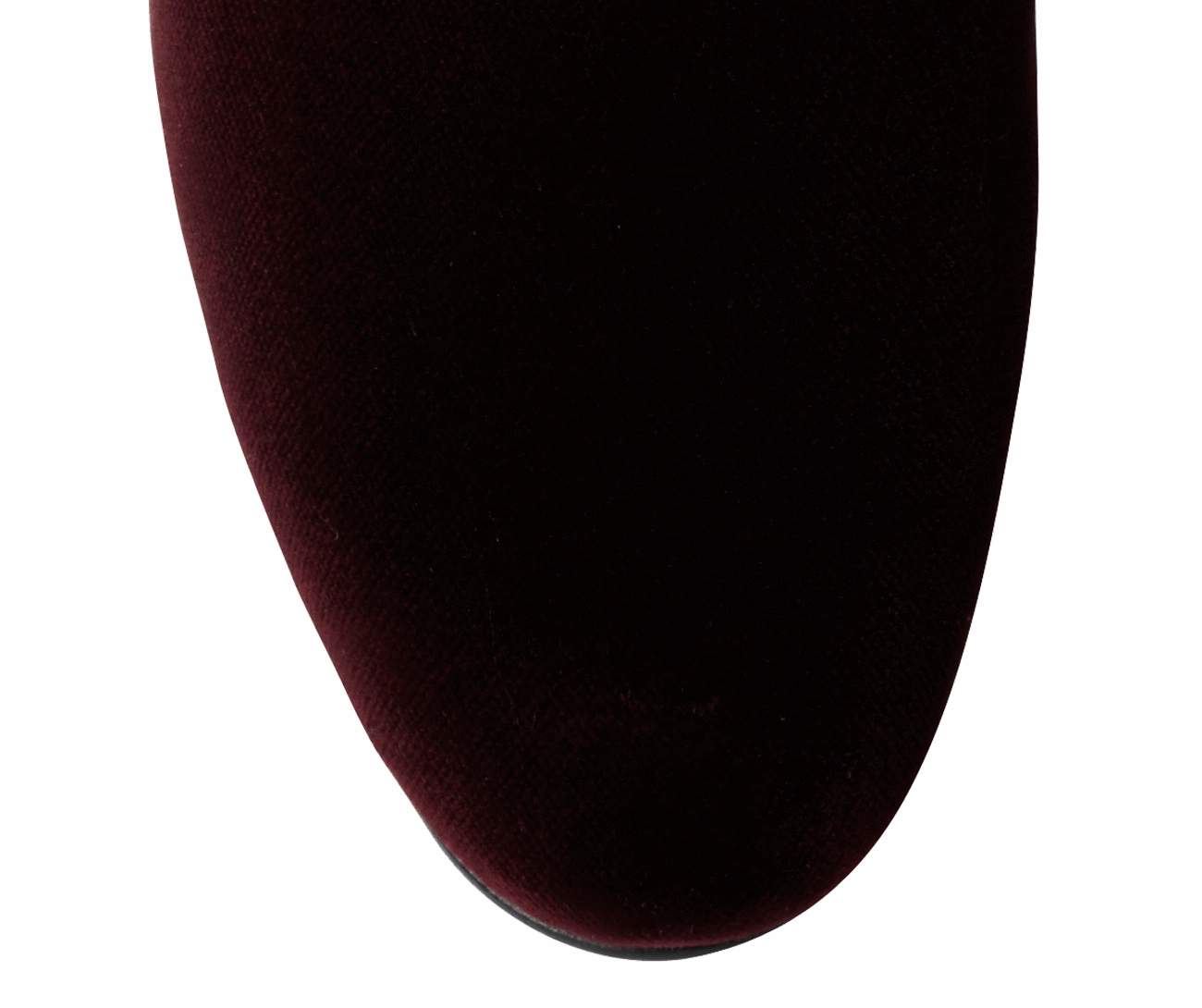 Plain Albert Burgundy Velvet